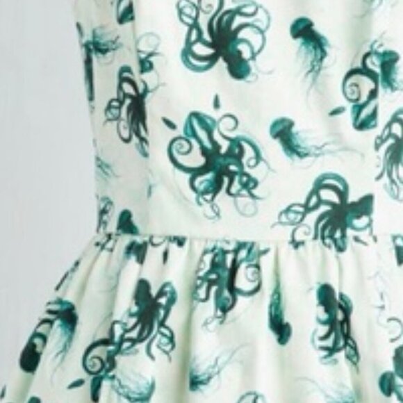 UNICORN Modcloth "Heck Yes" A-Line Cotton Dress RARE - Picture 2 of 4